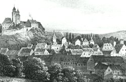 Eilenburg – Stadtansicht um 1840
