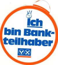 Werbemotiv Mitgliedschaft Volksbanken Raiffeisenbanken