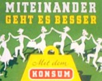 KONSUM-Werbeplakat 1954