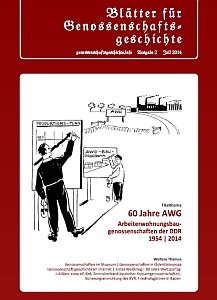 Blätter für Genossenschaftsgeschichte, Ausgabe 2 (Juli 2014)
